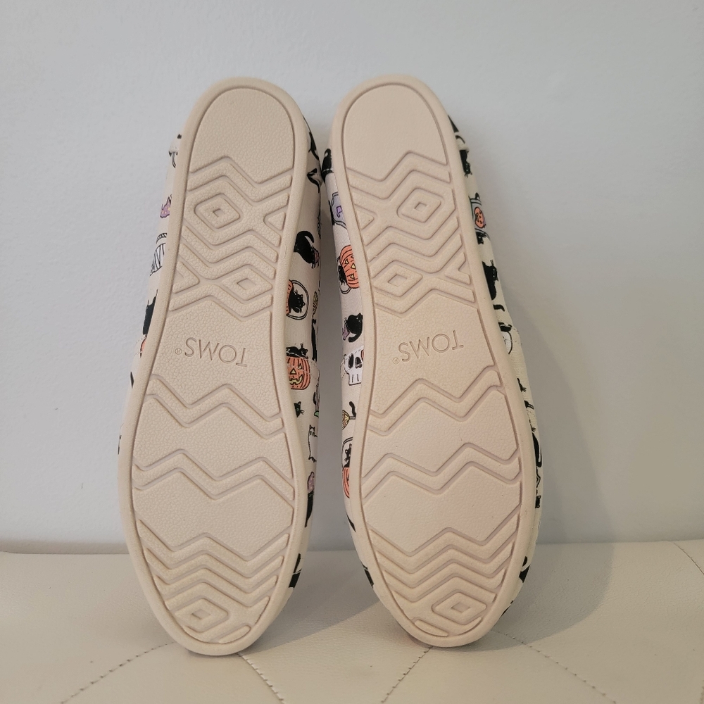 Toms Classic Halloween Black Cat Belmont Womens Slip On Flats Shoes Size 8 NWT - Picture 5 of 12